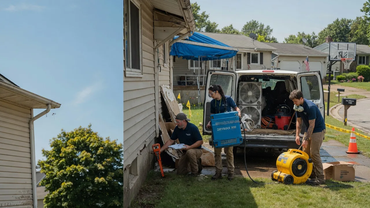 Ceiling Leak Cleanup in New Manchester, WV near me